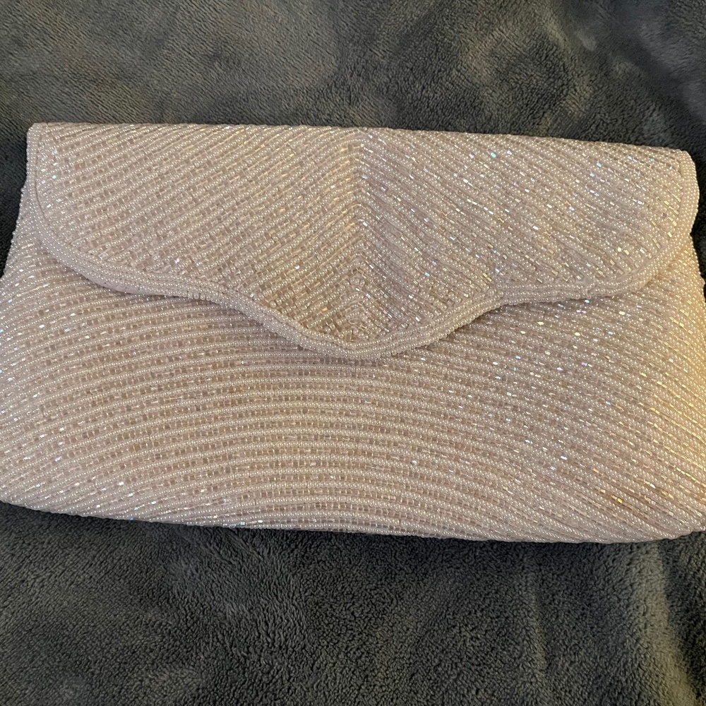 Walborg beaded clutch